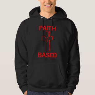 Glaubensbasierte Kreuz- und Herzmenschen Hoodie