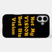 Glaubensbasierte Textkunst: Nicht meine Vision, so Case-Mate iPhone Hülle (Rückseite (Horizontal))