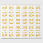 Glaubensbasierte Textkunst: Nicht meine Vision, so Geschenkpapier (Flach)