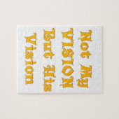 Glaubensbasierte Textkunst: Nicht meine Vision, so Puzzle (Horizontal)