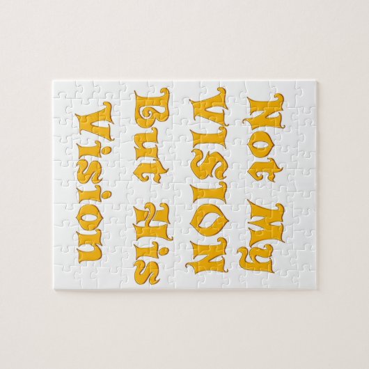 Glaubensbasierte Textkunst: Nicht meine Vision, so Puzzle (Horizontal)