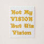 Glaubensbasierte Textkunst: Nicht meine Vision, so Puzzle (Vertikal)