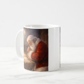 Glaubensbasierter Weihnachtskaffeebecher - Santa J Kaffeetasse (Vorderseite Links)