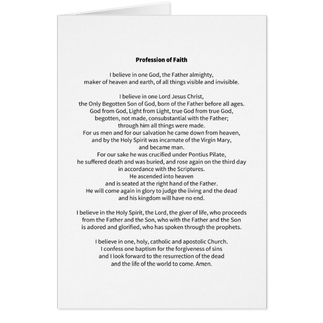 Glaubensberuf (Vorne)