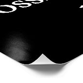 Glaubensbibel-Vers luke 1:37 Plakat Poster (Ecke)