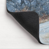 Glaubensbibelvers Schneemausepad Mousepad (Ecke)