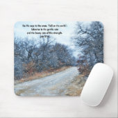 Glaubensbibelvers Schneemausepad Mousepad (Mit Mouse)
