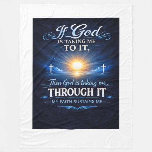 Glaubensdecke Fleecedecke (Vorderseite)