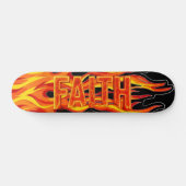 Glaubensflammen Skateboard (Horizontal)
