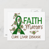 Glaubensfragen 3 Lebererkrankungen Postkarte (Vorne/Hinten)