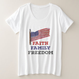Glaubensfreiheit Große Größe T-Shirt