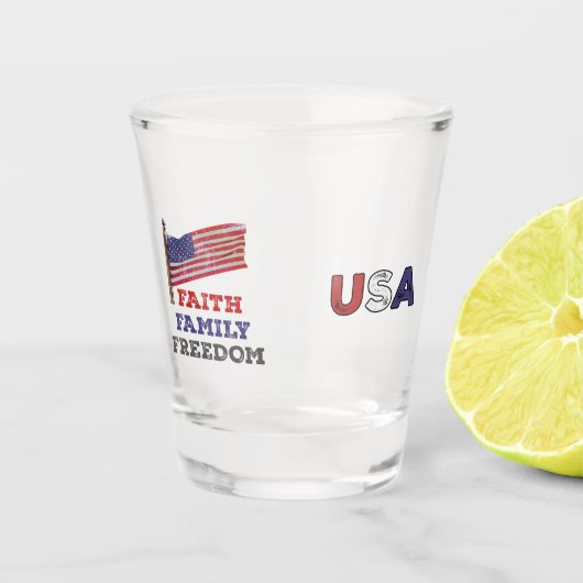 Glaubensfreiheit Schnapsglas (Vorderseite)