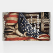 Glaubensgefüllter Amerikanischer Segen Banner (Horizontal)