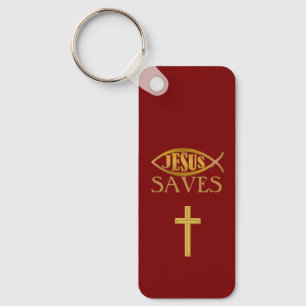 Glaubensgeschenke Sammlung: Jesus rettet Schlüsselanhänger