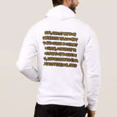 Glaubensgestütztes Gebetsgebet-Zitat Vollzippe Män Hoodie (Rückseite)