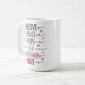 Glaubensinspiriert Kaffeetasse (Vorderseite Links)