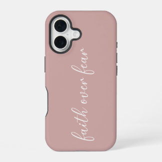 Glaubensinspirierter minimalistischer Rosa iPhone 16 Hülle