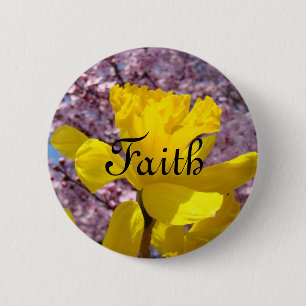 Glaubensknöpfe Frühlingsnarzisse Blumen Ostergesch Button
