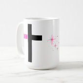 Glaubenskreuz 15 oz Tasse (Vorderseite Links)