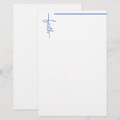 Glaubenskreuz Briefpapier (Vorne/Hinten)