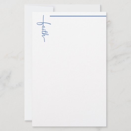 Glaubenskreuz Briefpapier (Vorderseite)