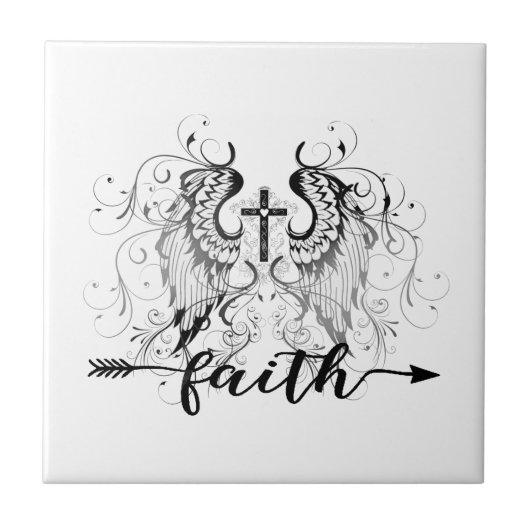 Glaubenskreuz Fliese (Vorderseite)