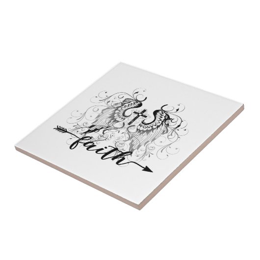 Glaubenskreuz Fliese (Seite)