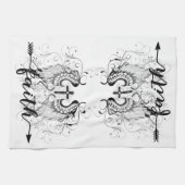 Glaubenskreuz Geschirrtuch (Horizontal)