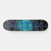 Glaubenskreuz Herzschlag Skateboard (Horizontal)