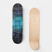 Glaubenskreuz Herzschlag Skateboard (Vorderseite)