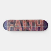 Glaubenskreuz Herzschlag Skateboard (Horizontal)