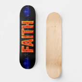 Glaubenskreuz Herzschlag Skateboard (Vorderseite)