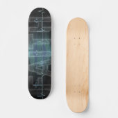 Glaubenskreuz Herzschlag Skateboard (Vorderseite)