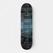 Glaubenskreuz Herzschlag Skateboard (Vorne)
