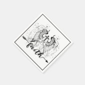 Glaubenskreuz Serviette (Ecke)