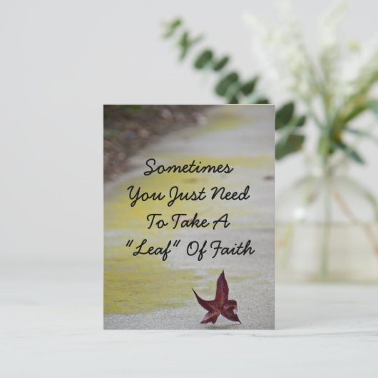 Glaubenslebe Postkarte (Stehend Vorderseite)