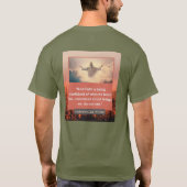Glaubensmeldung - Hebräische 11-1 Kurze Slv-Armee T-Shirt (Rückseite)