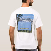 Glaubensnachricht - 1 Timothy 1-12 Kurzschläfchen T-Shirt (Rückseite)