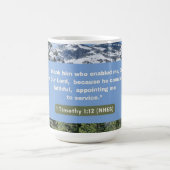 Glaubensnachricht - Bibelverse - 1 Timothy 1-12 - Kaffeetasse (Mittel)