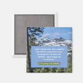 Glaubensnachricht - Bibelverse - 1 Timothy 1:12 - Magnet (Vorderseite/Rückseite)