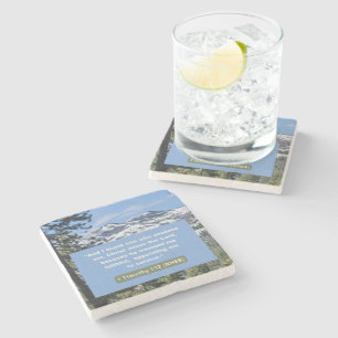 Glaubensnachricht - Bibelverse - 1 Timothy 1-12 - Steinuntersetzer