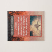 Glaubensnachricht - Bibelverse - Hebräische 11-1 - Puzzle (Horizontal)