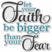 Glaubenssatz Aufkleber (Vorderseite)