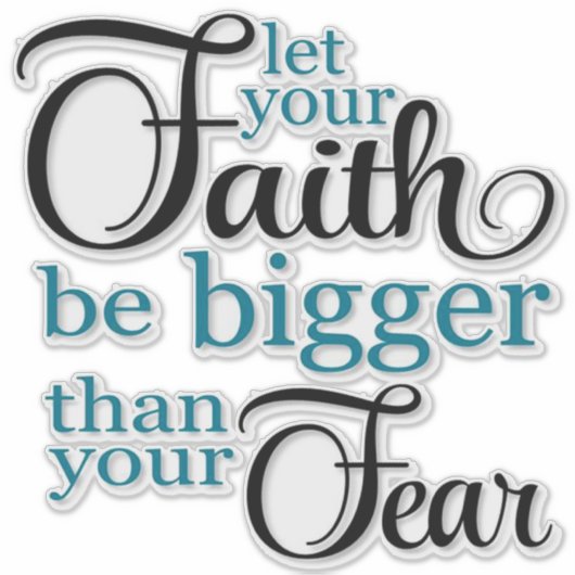 Glaubenssatz Aufkleber (Vorderseite)