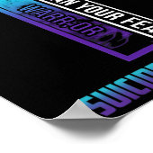 Glaubenssatz für psychische Gesundheit Suizidpräve Poster (Ecke)