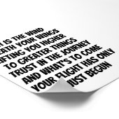 Glaubenssätze inspirierendes Mini-Gedicht Poster (Ecke)