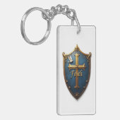 Glaubensschild Schlüsselanhänger (Vorderseite links)