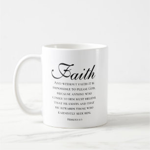 Glaubensschrift Hebräer 11:16 Bibelvers Kaffeetasse