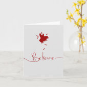 Glaubenssenkende Schweinfedern Karte (Gelbe Blume)