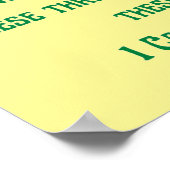 Glaubenssinn und Wohltätigkeit inspirierend Poster (Ecke)